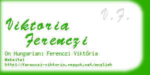 viktoria ferenczi business card